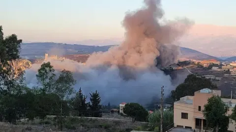 Israel's Air Strikes Strike South Lebanese Territory
