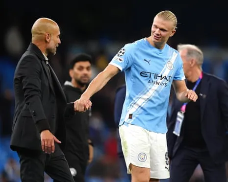 Erling Haaland Enters Exclusive Champions League 50-Goal Group, Praised by Guardiola as Ronaldo and Messi's Equal