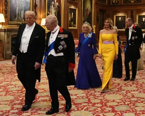 Royals Present Grand Welcome During Demonstrations; Kimmel Pulled From Air Over Charlie Kirk Remarks