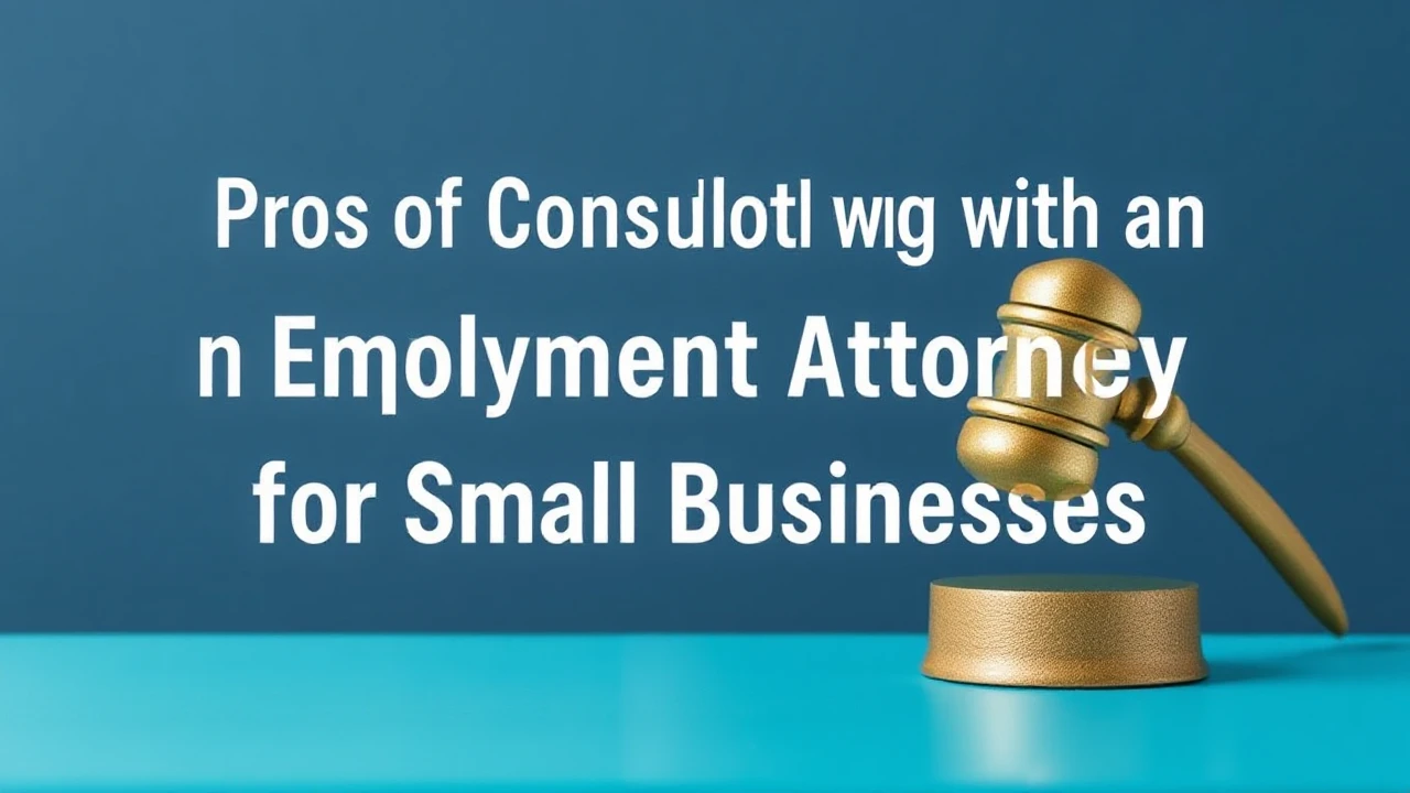 Pros of Consulting with an Employment Attorney for Small Businesses