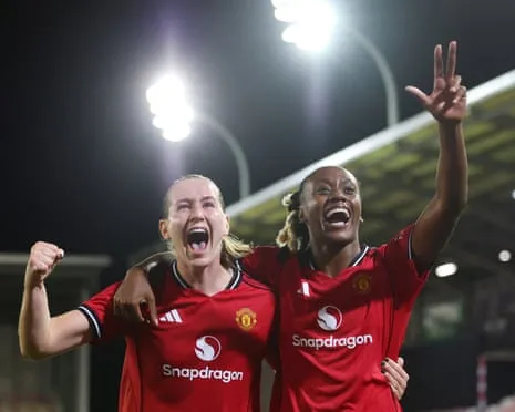 E. Terland Hat-Trick Propels Manchester United Into Women's UCL Main Draw