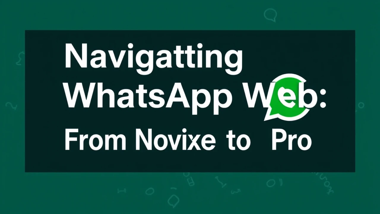 Navigating WhatsApp Web: From Novice to Pro