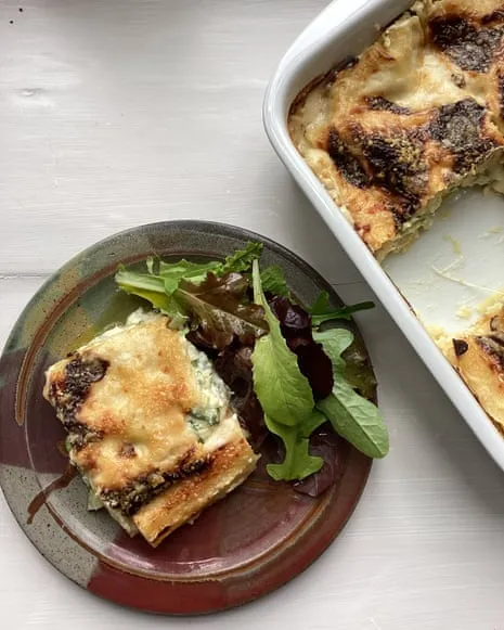 A Classic Creation for Layered Pasta with Courgette and Cheese Medley